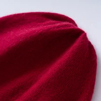 High Quality Pure Cashmere Hat for Men and Women Winter Double Layer Thicken Knitted Skullies Beanies Caps Female Outdoor Hats 4