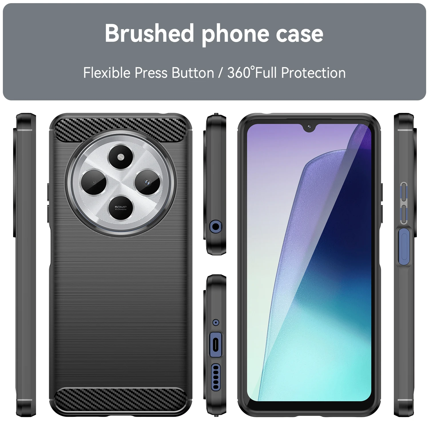 Shockproof Flexible TPU Protective Phone Case