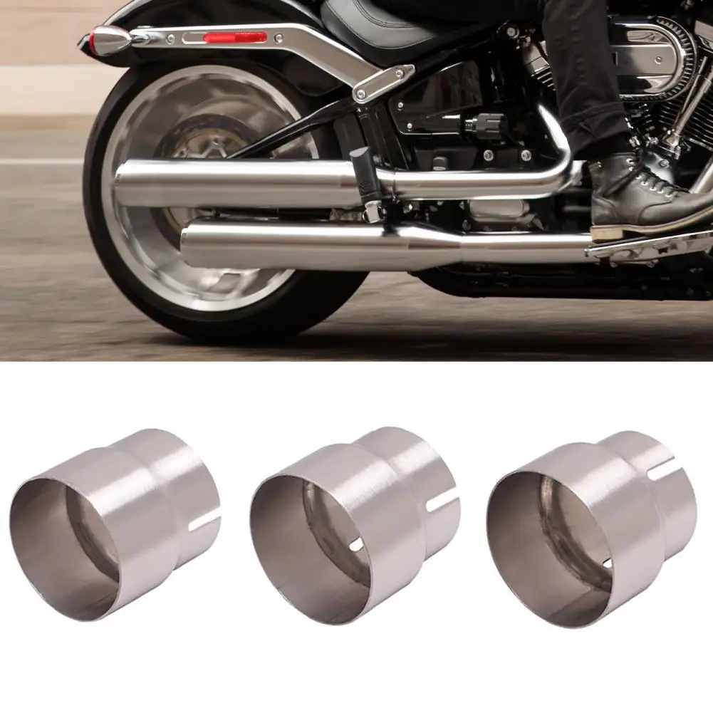 

Exhaust Adapter Sturdy Rust-proof Exhaust Connector Universal Car Stainless Steel Standard Exhaust Convertor for Motorcycle