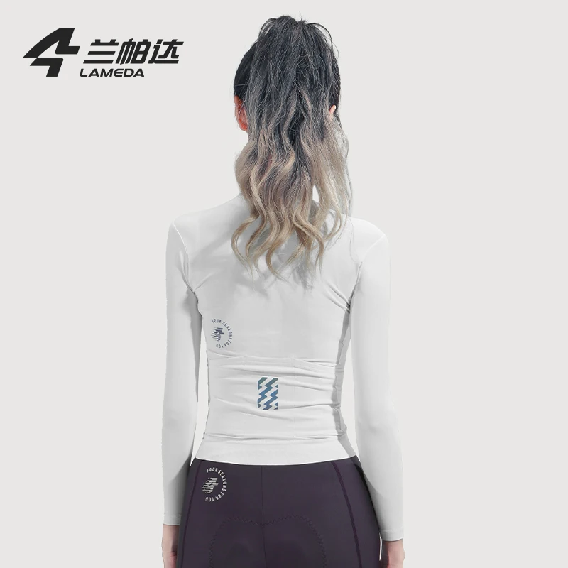 Lameda Women's Long-sleeved Cycling Jersey Uv-proof Spring And Summer Road Bike Top Slim Fit Mtb Clothing For Female Cyclists
