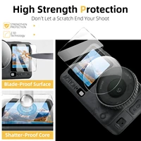 For DJI Osmo Action 6 Screen Protector Glass,Lens Cap, ND Filter, Frame Cage, Underwater Dive Case, Storage Bag Accessories Kit - Image 2