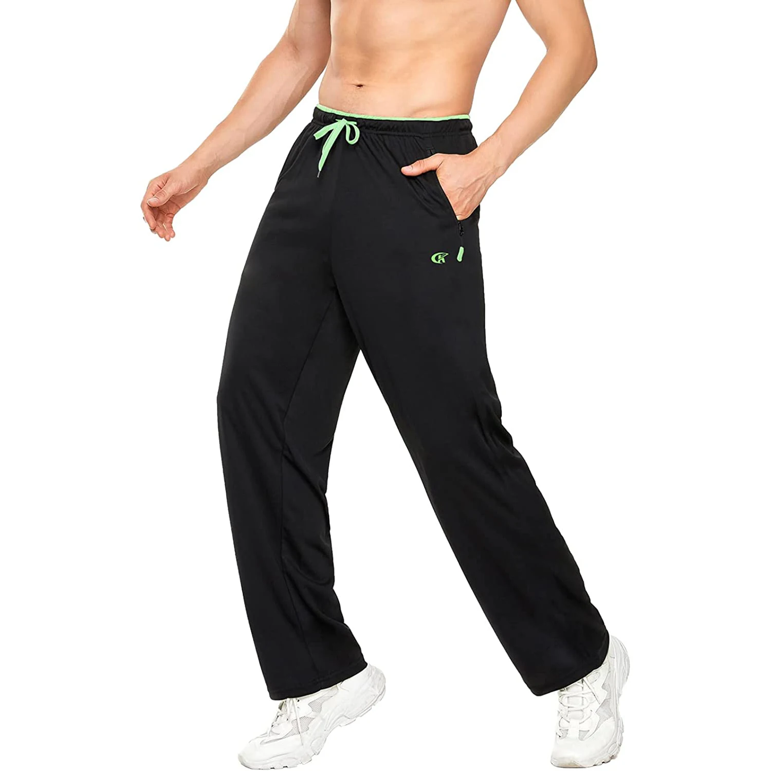 Men Casual Pants Sweatpants Running Drawstring Lightweight Joggers