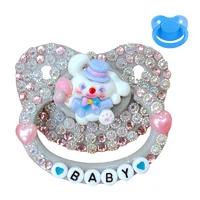 100% Handmake Cute Gray Dog Pattern Adult Baby Pacifier Silicone Adult size Pacifier abdl Daddy Girl 1