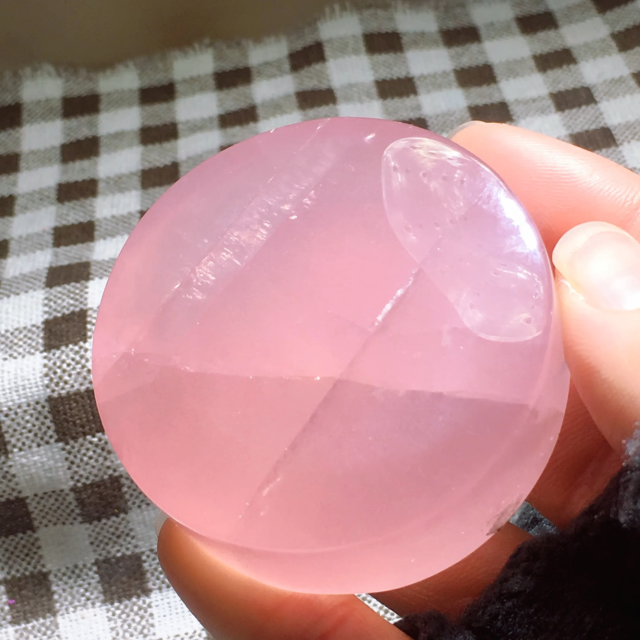 Rose Quartz Disk 2560