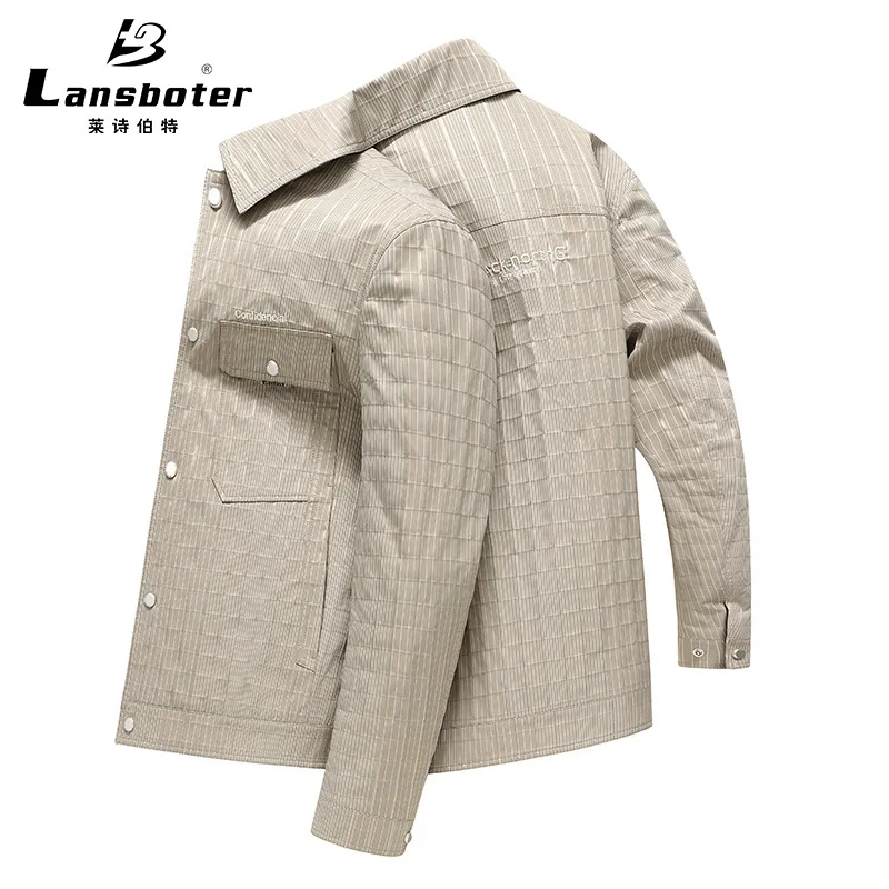 

Spring And Autumn Digital Printing Color Woven Plaid Lapel Jacket Youth Men's Casual Trend Coat