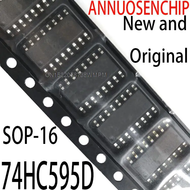 20x IC 74HC595D Registro A Scorrimento 8 Bit SOP-16 - Componenti Elettronici