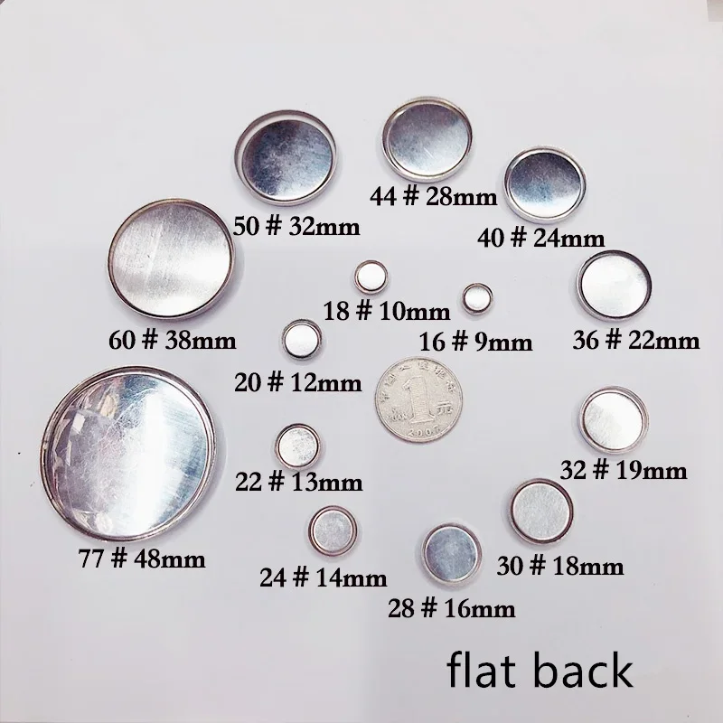 500set Fabric Cloth Covered Button Component Handmade Covered Button with Plastic Shank Back Bread Shape Accessories sewing tools
