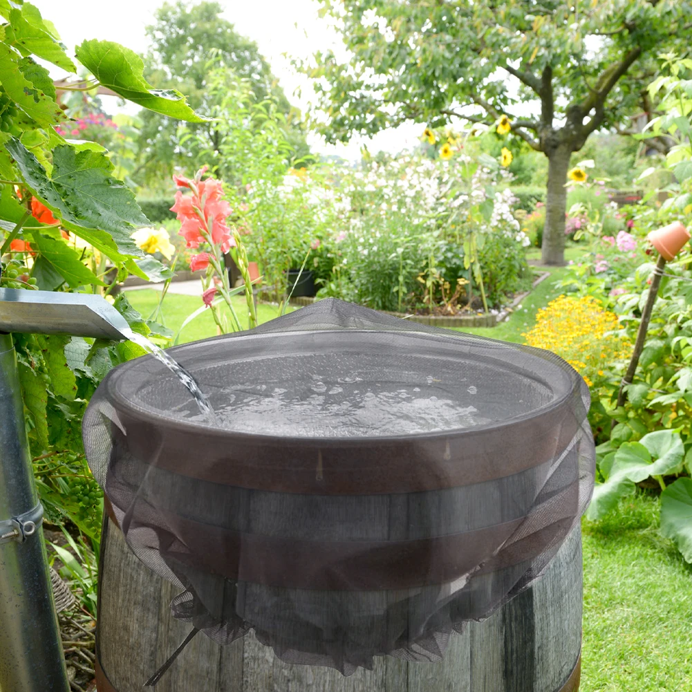 Filet Pour Récupérateur Eau Pluie - 2 Pièces - Protection Feuilles Et Moustiques