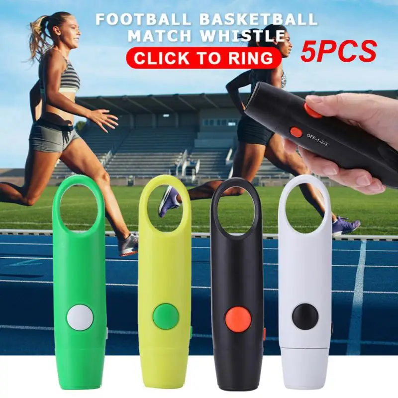 

5PCS Electronic Whistle Colorful Adjustment 3 Models Loud Db Basketball Football Game Referee Whistle Survival Gear Свисток