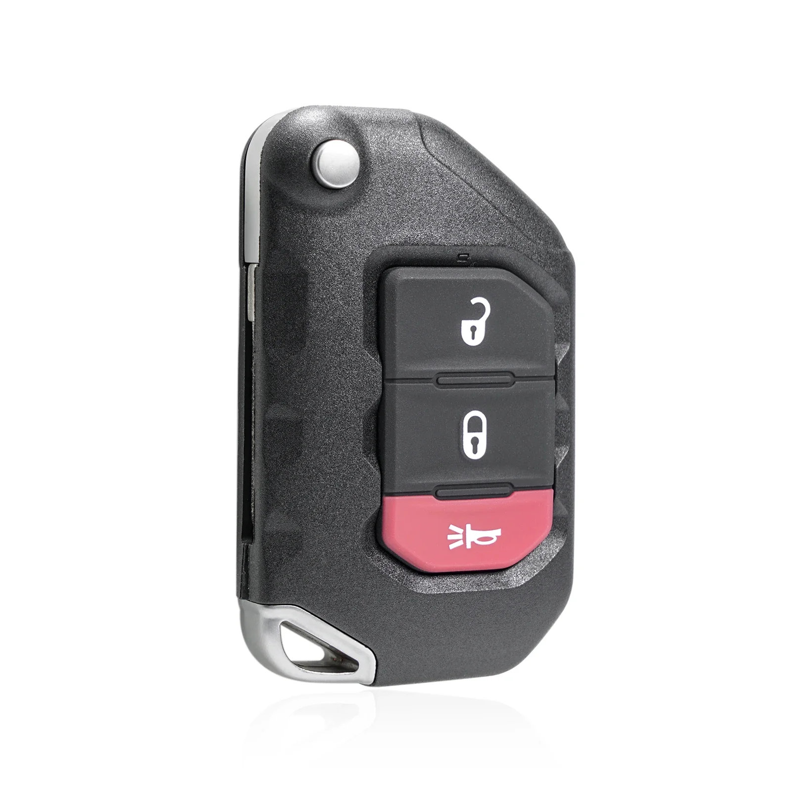 3Buttons Flip Keyless Entry Remote Key Compatible with Jeep Wrangler 2018 - 2020, Gladiator 2020| Fits for OHT1130261 68416782AA