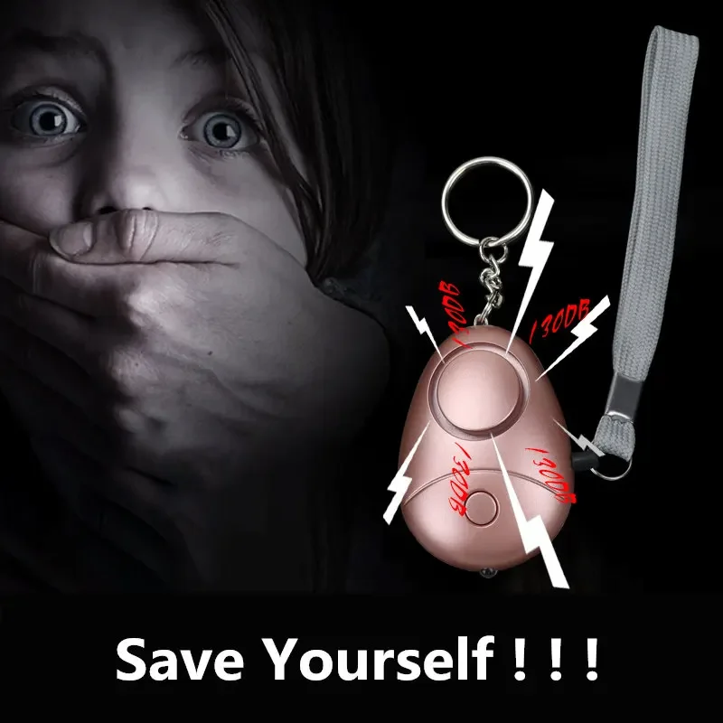 여자 아이 분실 방지 LED 조명, 자기 방어 공격, 비상 안전 경보, 미니 가방 펜던트, 클리어런스 세일 아이템, 120DB