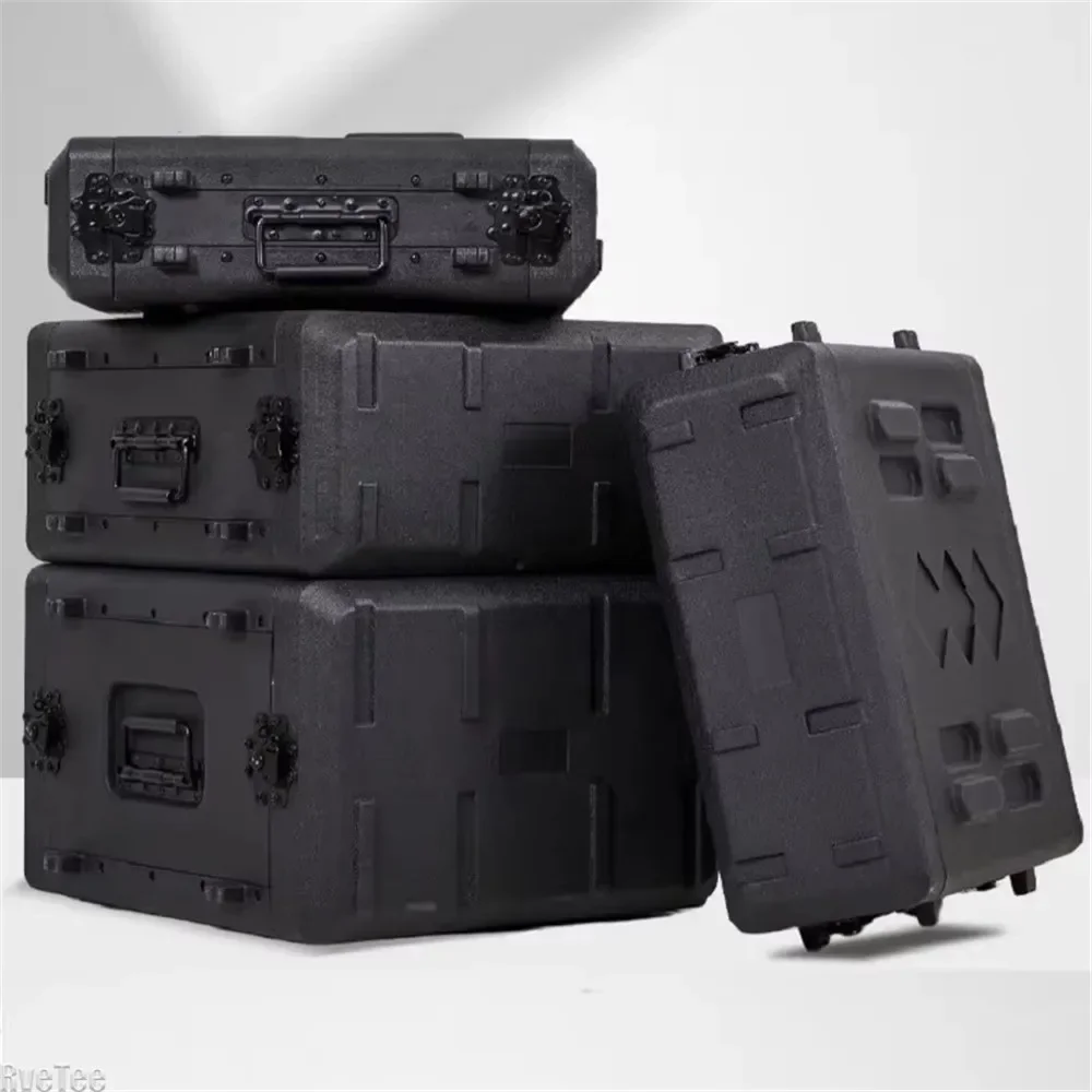 PE Plastic Professional Tool Box Organizer Stage Equipment Cabinet Audio Amplifier Portable Tool Box Shockproof Tools Packaging 2