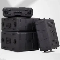 PE Plastic Professional Tool Box Organizer Stage Equipment Cabinet Audio Amplifier Portable Tool Box Shockproof Tools Packaging 2