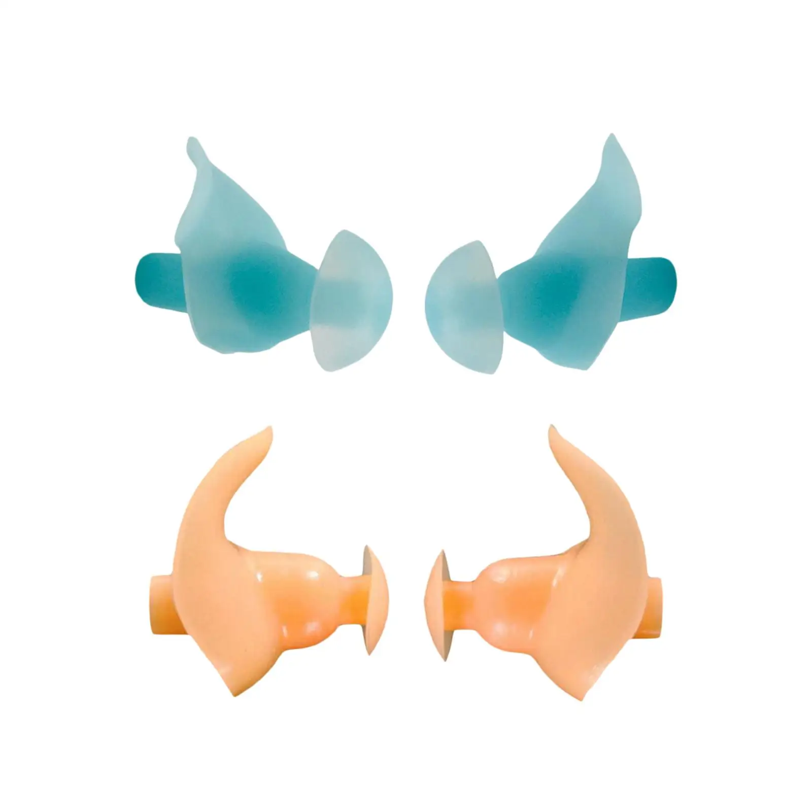 

Soft Silicone Earplugs Swimming Waterproof Reusable Noise Cancelling Swim Earbuds for Travel Learning Shower Water Sports Sleep