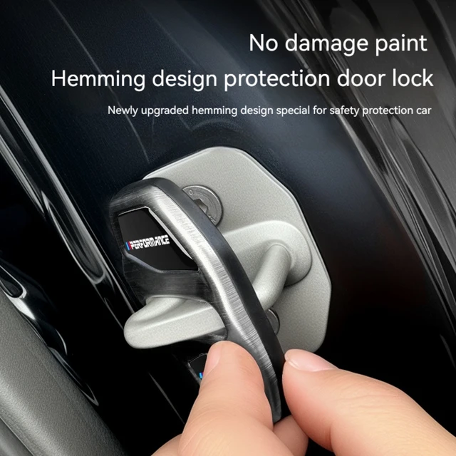 4pcs Car Door Lock Cover For BMW 3 5Series X1 X3 X4 X5 G20 G32 F48 G01 G02 F15 G05 G07 G11 Anti Rust Protective Trim accessories 3