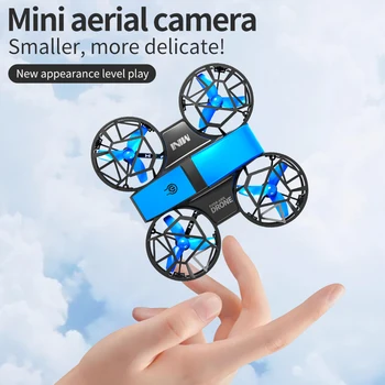 Mini Drone RC Portatile con Mantenimento dell'Altitudine a Pressione d'Aria, Protezione Completa, Aeromobile a 4 Assi