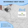 Reversible Queen Mattress Pad Memory Foam, Bamboo Viscose Egg Crate Mattress Topper Queen Size, Noiseless Waterproof Mattress 3