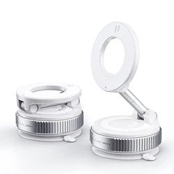 Universal 360° Adjustable Magnetic Phone Holder with Foldable Design (A White)