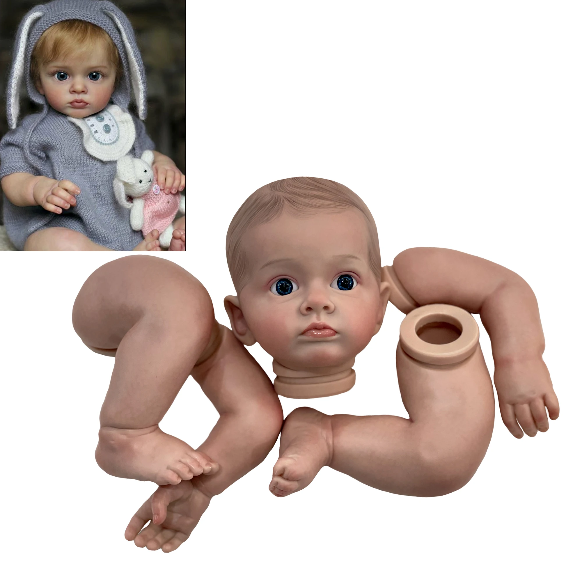 リボーンドール 22インチ 未塗装 未完成 リボーンドール キット 新鮮な