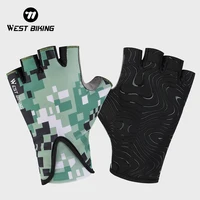 WEST BIKING Children's Gloves Kids Half Finger Gloves Anti-slip Comfortable Cycling Running Gloves for Boys Girls Outdoor Sports 1
