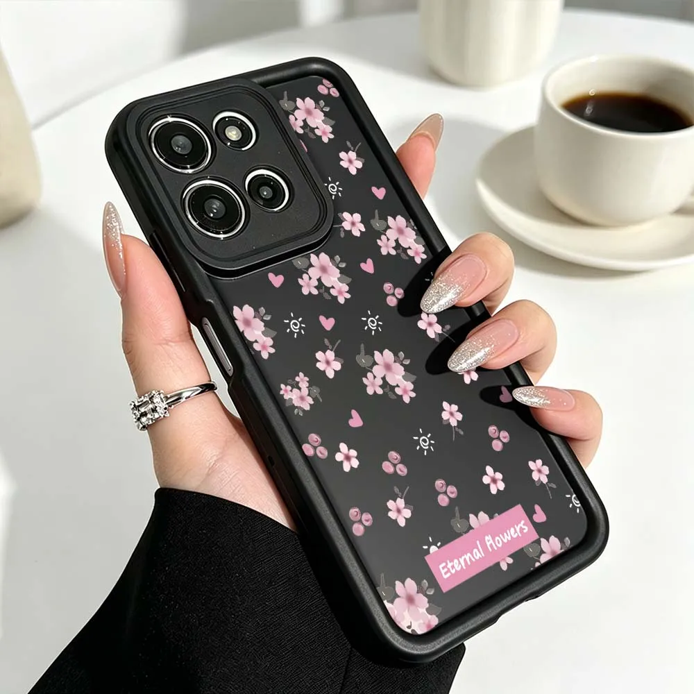 Pink Flower Petal Design Phone Case - Elegant Floral Protective Cover