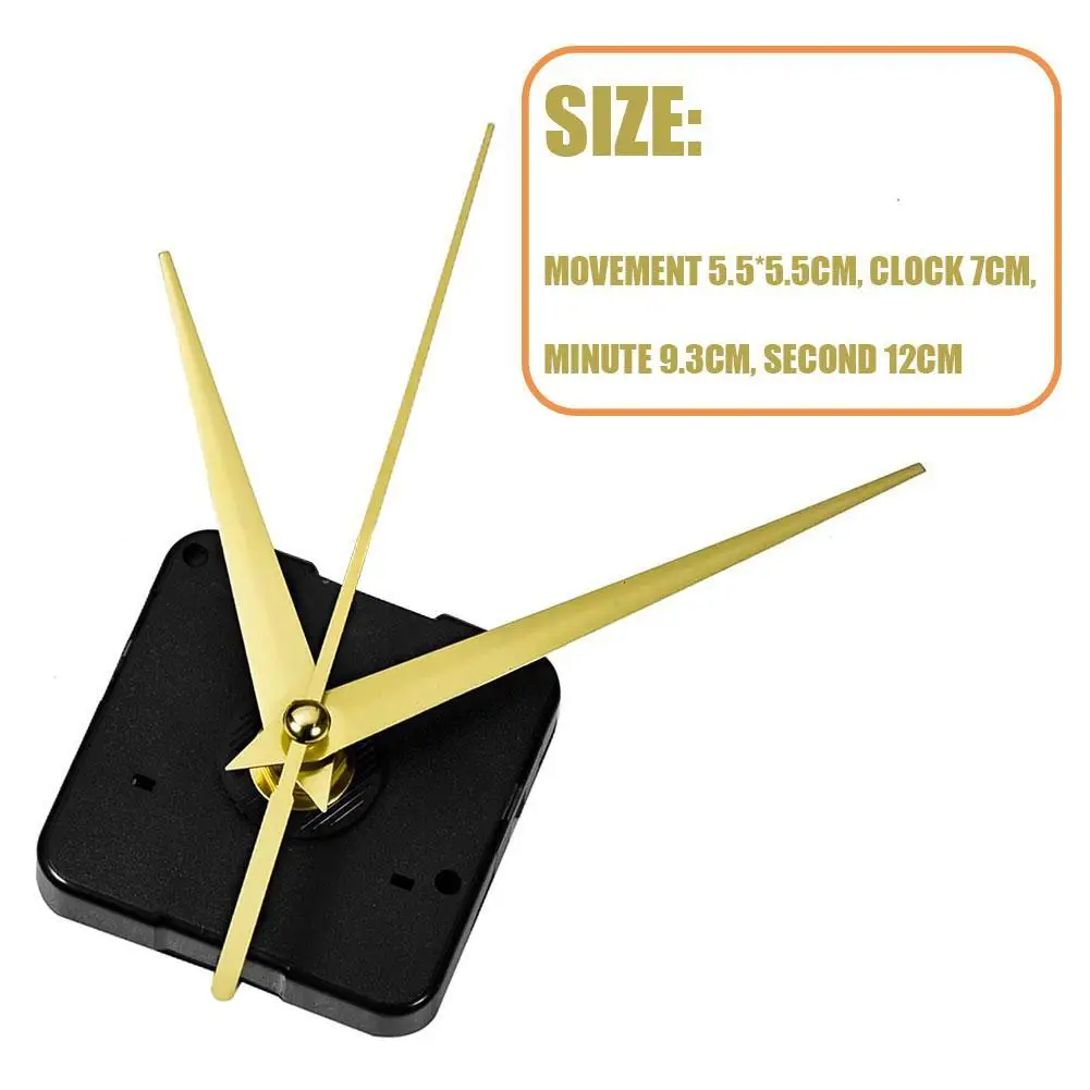 1 Set Wall Clock Hanging DIY Quartz Watch Silent Wall Clock Movement Quartz Repair Movement Mechanism Parts With Needles wall clock movement quartz clock movement clock accessory kit
