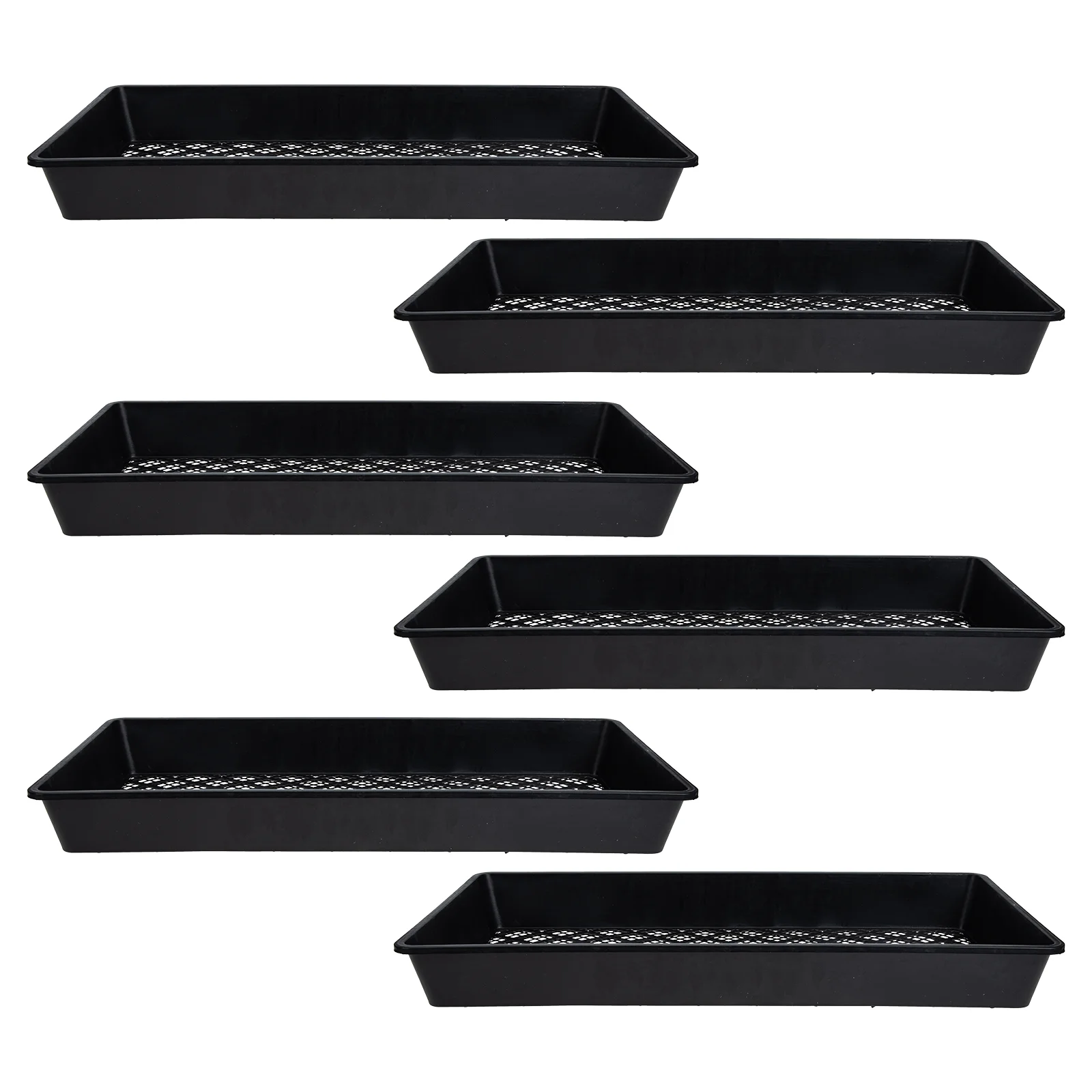 

Plant Germination Trays Hollow Bottom Nursery Growing Trays Plastic Sowing Tray Plant Growing Starter 54x27x6cm