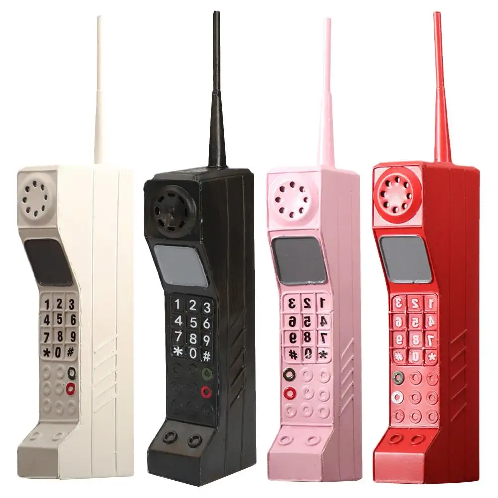 Description Picture 5 of itemBar Retro Telephone Model Metal Vintage Classic Brick Cell Phone Decoration Crafts Old Fashioned Mobile Phone Photography Props