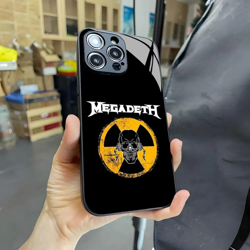 Heavy Metal Rock Band Megadeth Magnetic Attraction Glass Phone Case