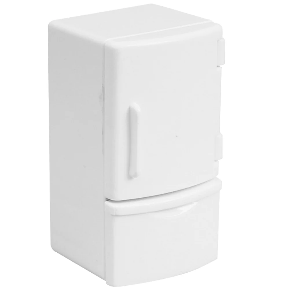 

Miniature Freezer Artificial Flower Furniture Play Fridge White House Toy Kitchen Toddler
