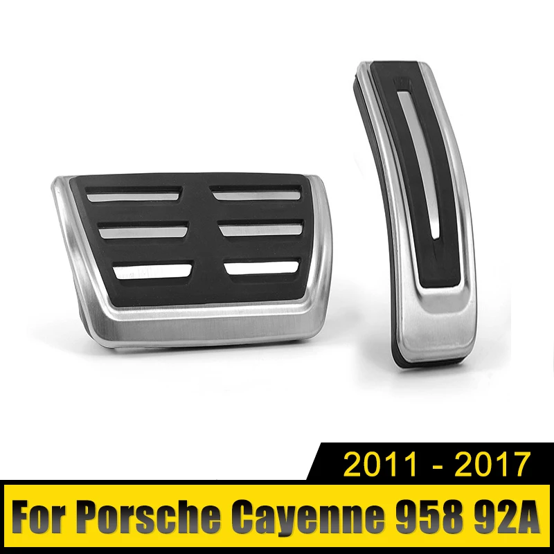 

Stainless Steel Car Accelerator Fuel Brake Pedals Pad Cover Case For Porsche Cayenne 958 92A 2011 2012 2013 2014 2015 2016 2017