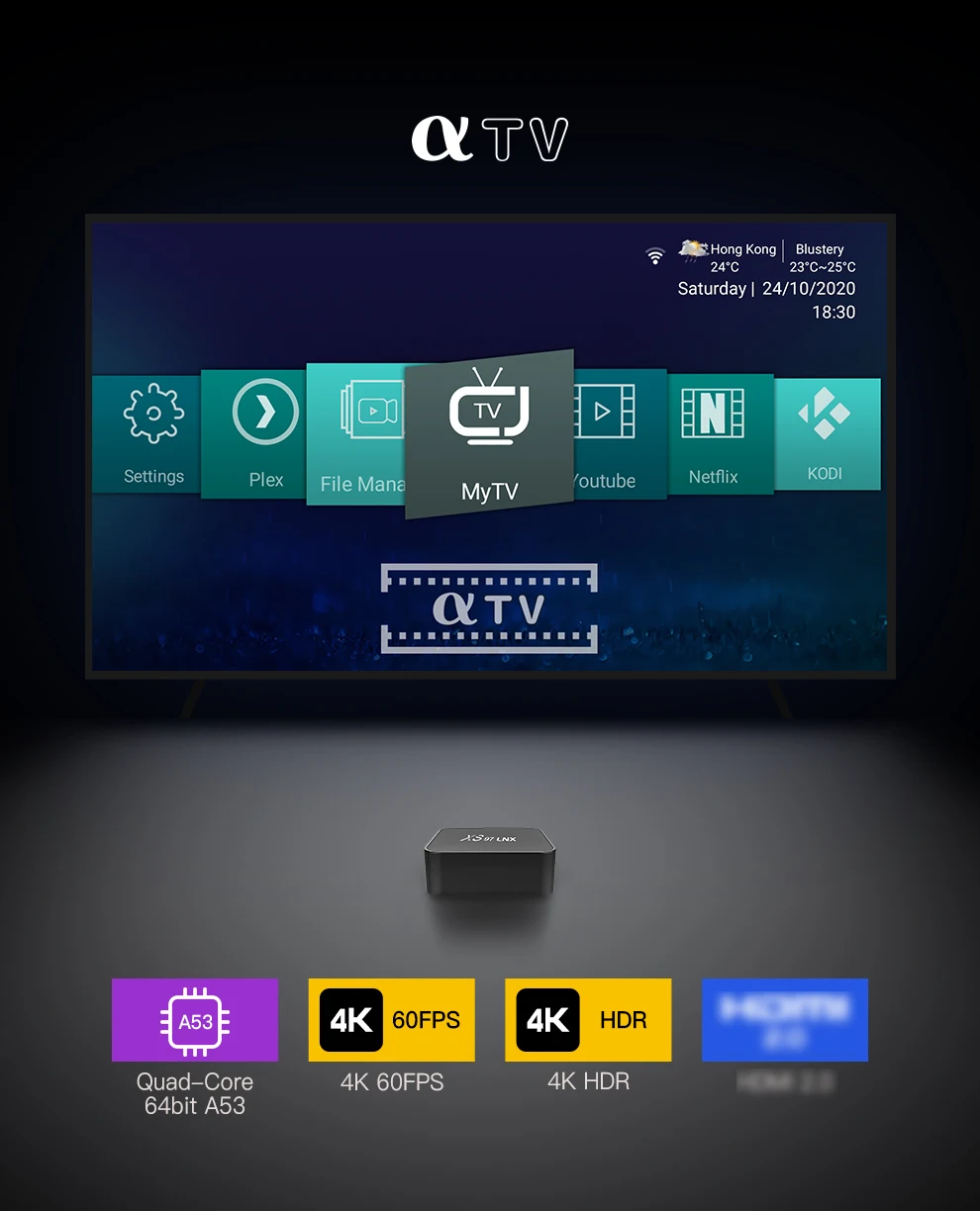 리눅스 Stb TV 박스 지지대 미들웨어 미니스트라 리눅스 셋톱 박스, 유럽 미국 캐나다 독일 스웨덴 네덜란드 적합