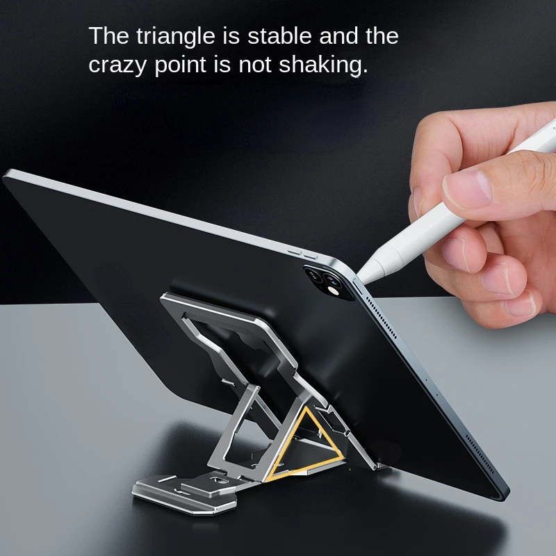 Aluminium Alloy Mobile Phone Tablet Dual-Purpose Stand Lazy Live Lift Folding Desktop Mobile Phone Tablet Cooling Stand Non-slip