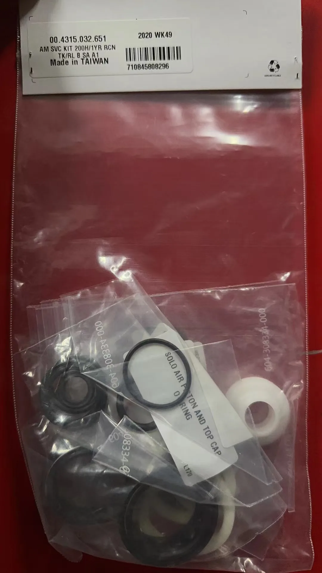 Kit joints de fourche Rockshox Service 200 Hour/ 1 Year -Rcn