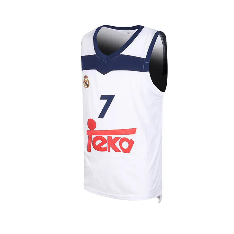 Basketball Sport jerseys Teka 7 Doncic jersey High quality Sewing Embroidery Outdoor sportswear Hip Hop Shirt White