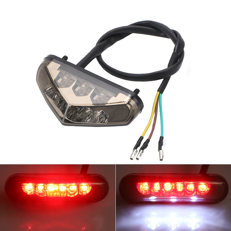 12V オートバイ テール リア ライト ランプ テールライト モーター ブレーキ ストップ ライト ユニバーサル オートバイ テー バイクのブレーキライト  ユニバーサルミニ 12V ダートバイク用 バイクナンバープレートライト オートバイリアブレーキ LED テー 12V オートバイ ... モーターサイクル テールライト ユニバーサル 12V テールライト リアブレーキランプ ストップライト ナンバープレートブラケット