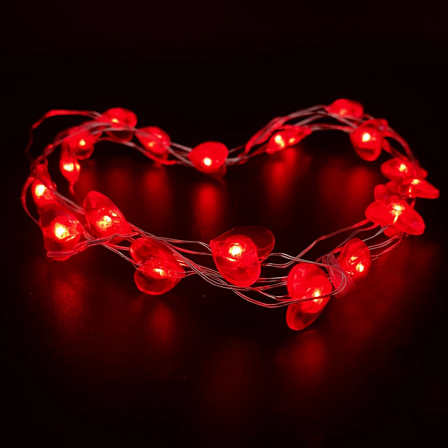 

Heart LED String Lights,Indoor 20Ledmini ,with Timer 6 Hours on/18 Off for Valentine's Day Mother's Wedding Bouq