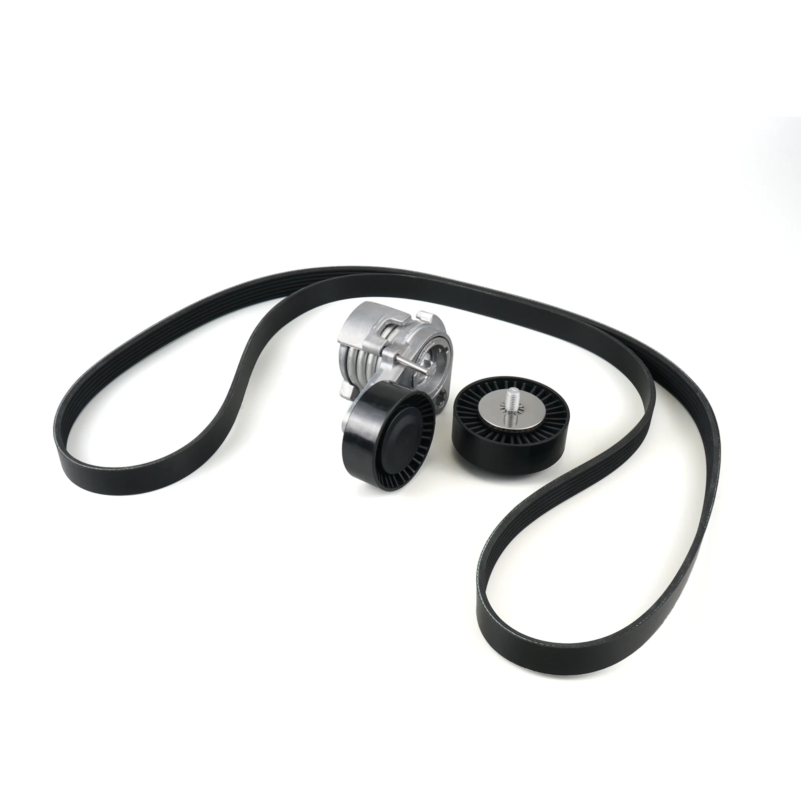 For N52 Drive Belt Idler Pulley & Main Drive Belt & Belt Tensioner Set For BMW E90 E92 E93 E91 E60 E82 E87 X5 E70 X3 E83 X1 E84