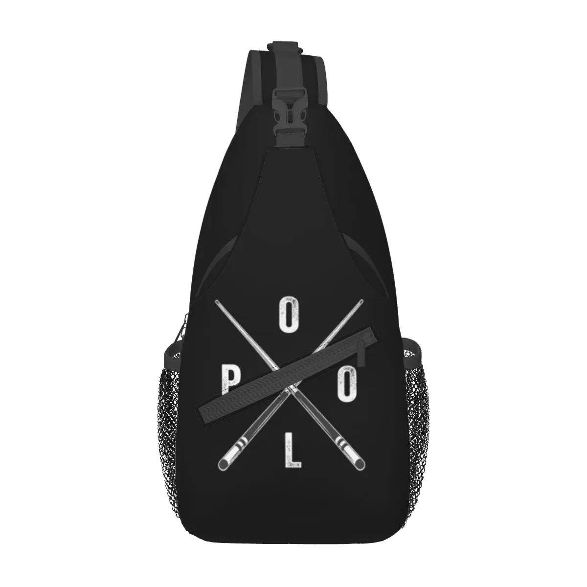 

8 Ball Billiards Pool Eight-ball Sling Backpack Sling Bag Hiking Traveling Chest Bag Daypack Men Crossbody Backpack Shoulder Bag