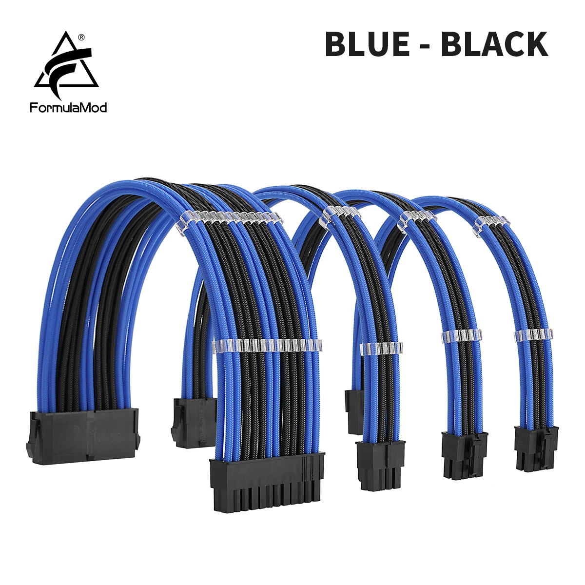FormulaMod NCK2-Serie Netzteil-Verlängerungskabel-Kit, einfarbige Kabelmischungskombination 300 mm ATX24Pin PCI-E8Pin CPU8Pin mit Kämmen – Detail 6