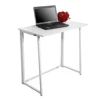 Simple Collapsible Computer Desk White 2