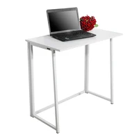 Simple Collapsible Computer Desk White 2