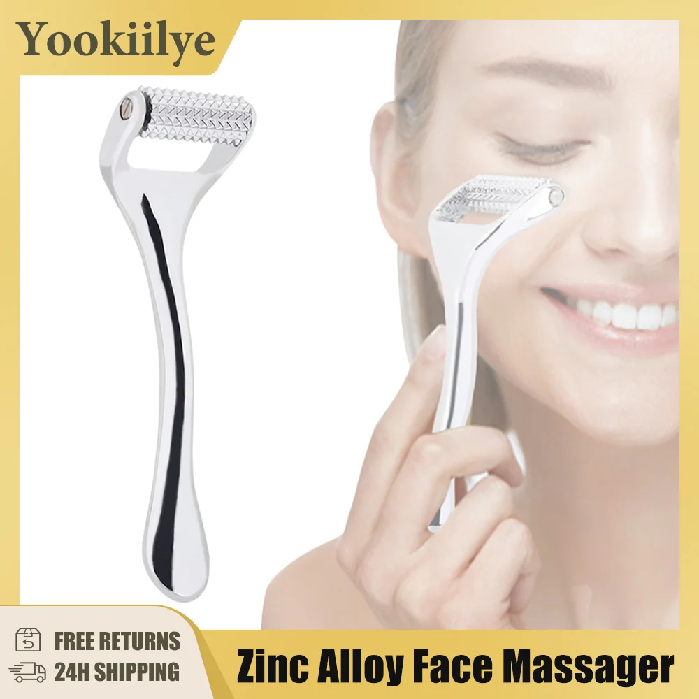 

Zinc Alloy Derma Roller Massager for Face Roller Facial Massager To Improve Neck Facial Beauty Skin Care Tool Masajeador