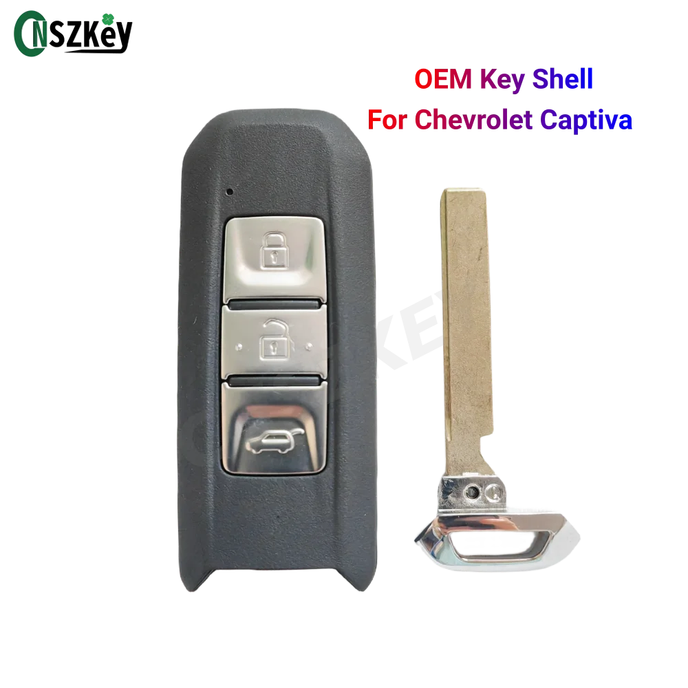 CNSZKEY Smart Key Shell For-Chevrolet Captiva Turbo Chevy Groove Blazer Enjoy Optra Hector With Blade Uncut
