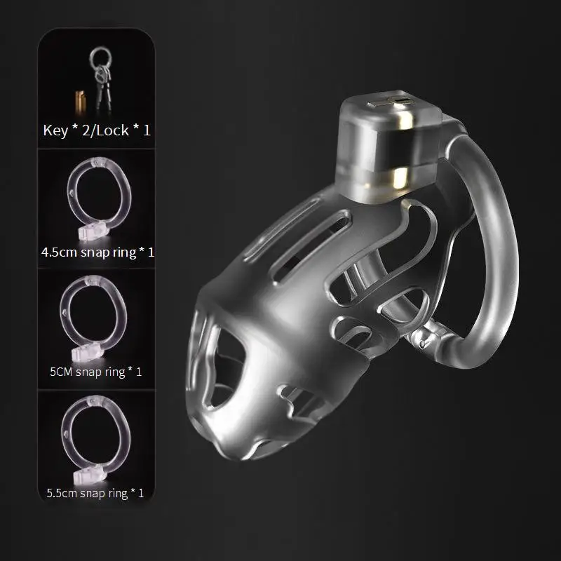 Male Penis Locks Resin Chastity Cage Erotic Gent CB Cock Cages Binding Dick Bondage BDSM Gay Adult Sex Toys For Men Couple 18+