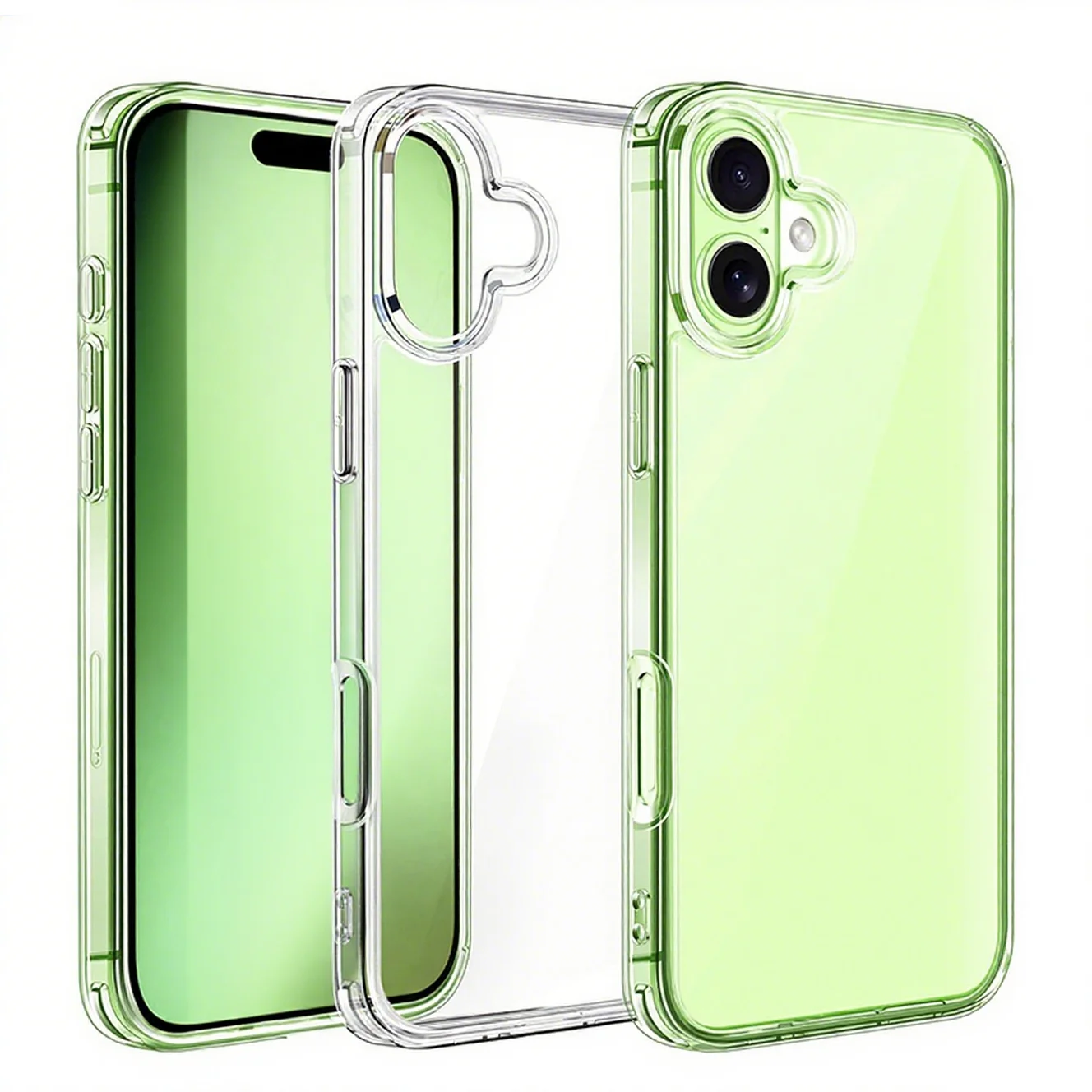 Military Grade Acrylic Hard Case with Silicone Soft Back Cover
