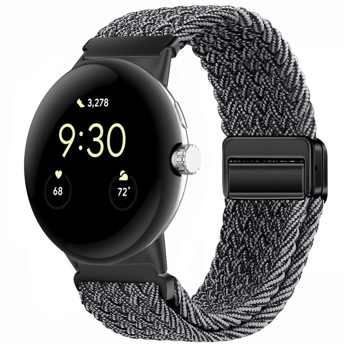 Nylon Braided Magnetic Wristband Bracelet - Universal Fit