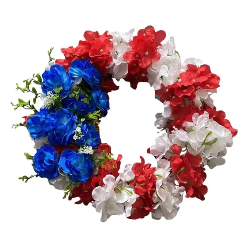

Independence Day Wreath Memorial Day Wreath Festival Garland Decoration Memorial Day Wreath Holiday Wreath Patriotic Decoration