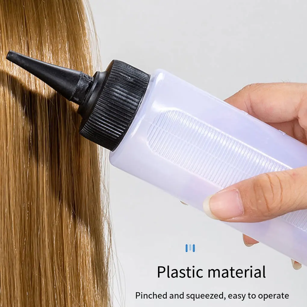 Salon Hair Color Measuring Bottle Convenient And Practical Soft And Durable Hair Applicator Bottle