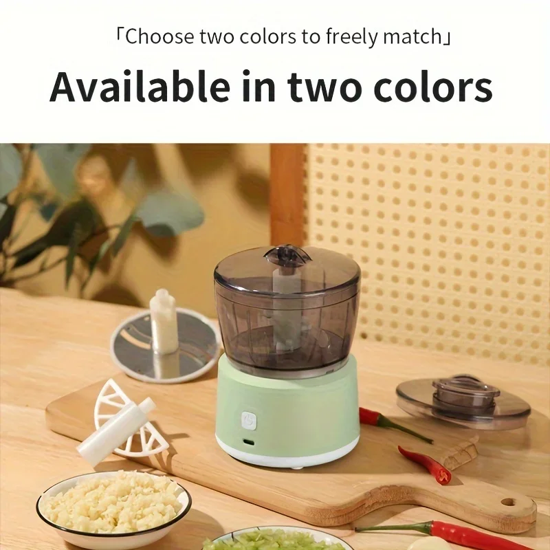 Multifunctional Food Processor - Cordless  Meat & Vegetable Grinder, Chopper, Meat Grinder, Dicer - Portable Mini Food Machine 6